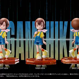 MIMAN - Hikari Yagami, Salamon and Tailmon 2