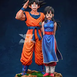 Sky End - Goku, Chi and Gohan 2