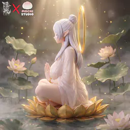 Floating Light x Mochi - Frieren cos Guan Yin 5