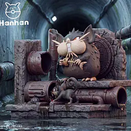 Hanhan - Muk, Grimer, Raticate and Ratatta 2