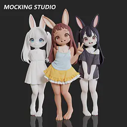 Mocking - Komako Semenovich, Chie Sayama and Tenka Adachi 4