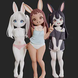 Mocking - Komako Semenovich, Chie Sayama and Tenka Adachi 8