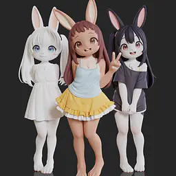 Mocking - Komako Semenovich, Chie Sayama and Tenka Adachi 37
