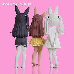 Mocking - Komako Semenovich, Chie Sayama and Tenka Adachi 45