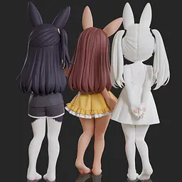 Mocking - Komako Semenovich, Chie Sayama and Tenka Adachi 40