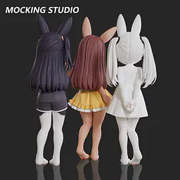 Mocking - Komako Semenovich, Chie Sayama and Tenka Adachi 42