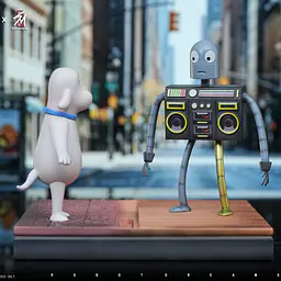 Aurora x Super Hero - Robot and Dog 2