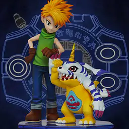 VG - Yamato Ishida, Taichi Yagami, Gabumon and Agumon 1