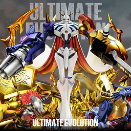 Lue Ying x Demons - Omegamon, MetalGreymon, and WereGarurumon 2