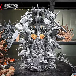 Lue Ying x Demons - Omegamon, MetalGreymon, and WereGarurumon 8