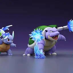 Ruo Ye Zhen - Blastoise, Squirtle and Wartortle 2