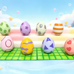 LD - Botamon, Poyomon, Punimon and YukimiBotamon 8