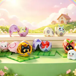 LD - Botamon, Poyomon, Punimon and YukimiBotamon 6