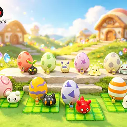 LD - Botamon, Poyomon, Punimon and YukimiBotamon 9