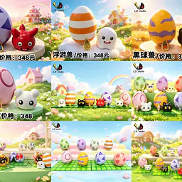 LD - Botamon, Poyomon, Punimon and YukimiBotamon 10