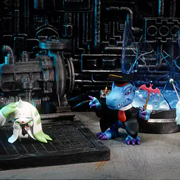 DJS - Agumon Hakase, Nise Agumon Hakase, Terriermon Assistant and Lopmon 4