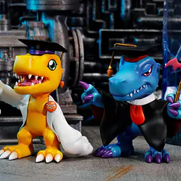 DJS - Agumon Hakase, Nise Agumon Hakase, Terriermon Assistant and Lopmon 1