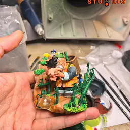 San Wen - Grandpa Gohan and Baby Goku 1