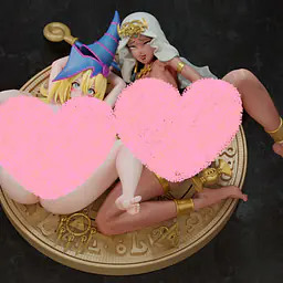 Meat - Dark Magician Girl and Ishizu Ishtar 1