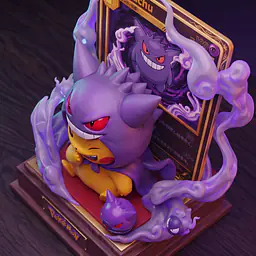 Peak - Pikachu cos Gengar and Mimikyu 5