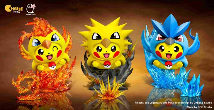 EGG - Pikachu cos Moltres, Zapdos and Articuno - Image 4