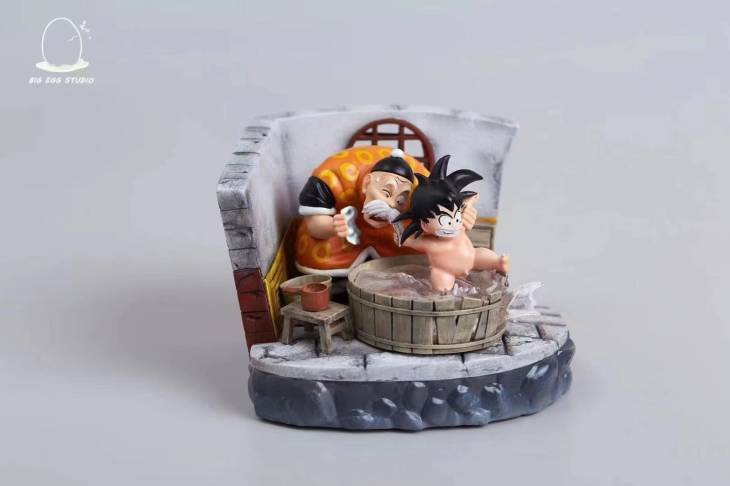 Big Egg - Grandpa Gohan and Kid Goku StatueCorp