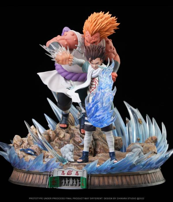 Chikara - Choji vs Jirobo StatueCorp