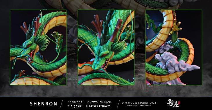 DIM - Shenron and Kid Goku StatueCorp