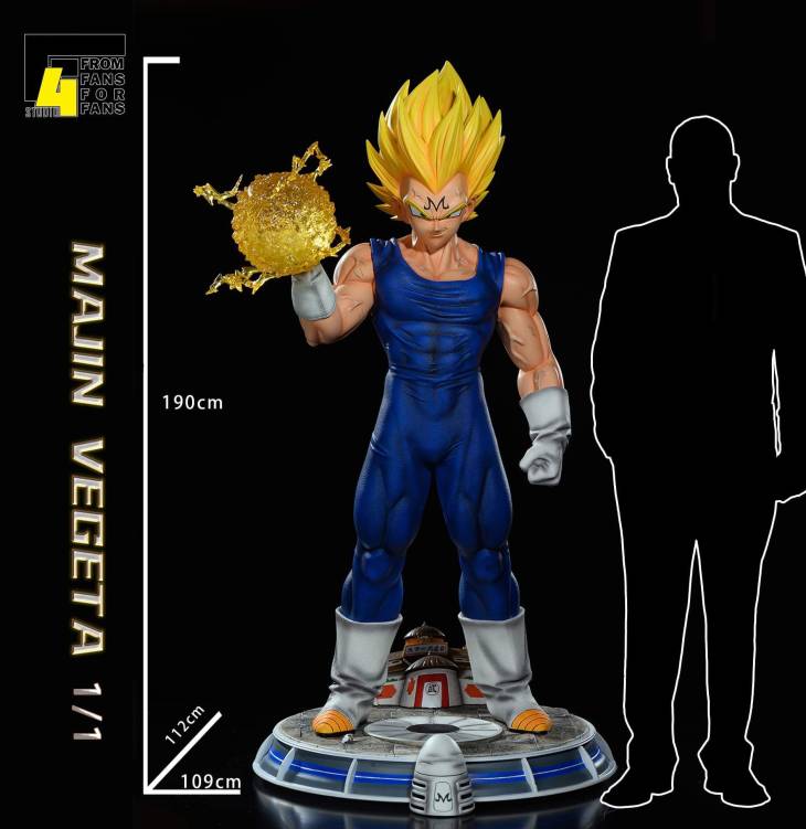 F4 - Majin Vegeta Lifesize StatueCorp