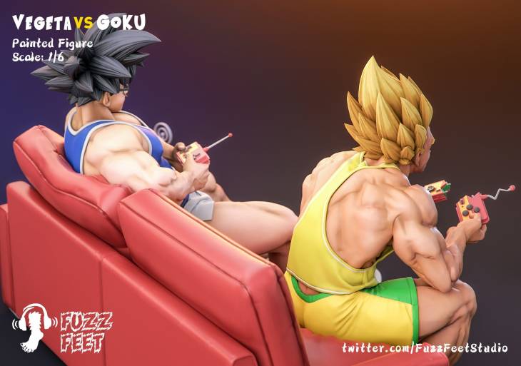 Fuzzfeet - Goku and Vegeta StatueCorp