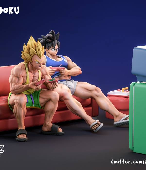 Fuzzfeet - Goku and Vegeta StatueCorp