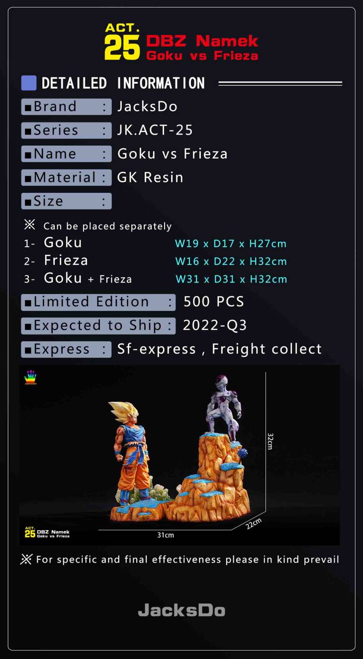 JacksDo - SSJ Goku vs Frieza StatueCorp