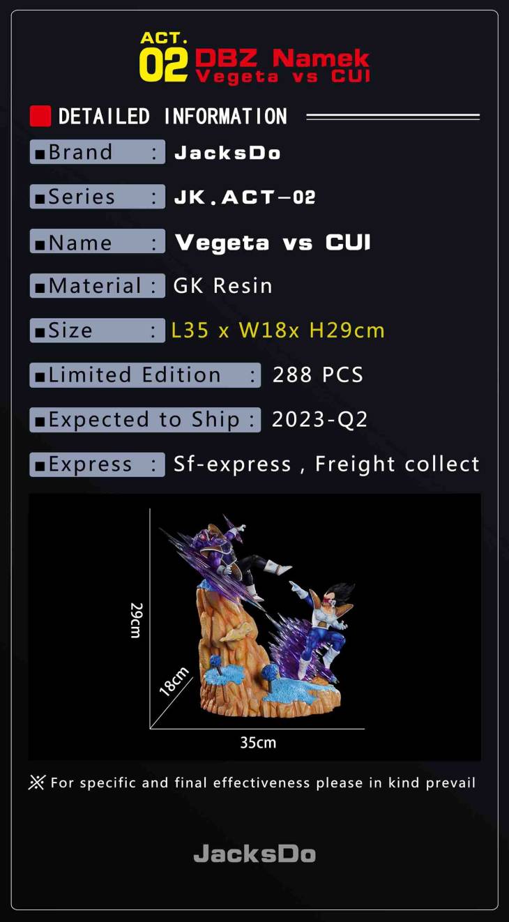 JacksDo - Vegeta vs Cui StatueCorp