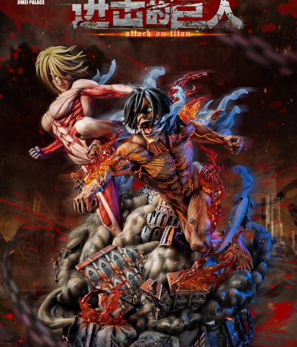 Jimei Palace - Annie vs Eren StatueCorp