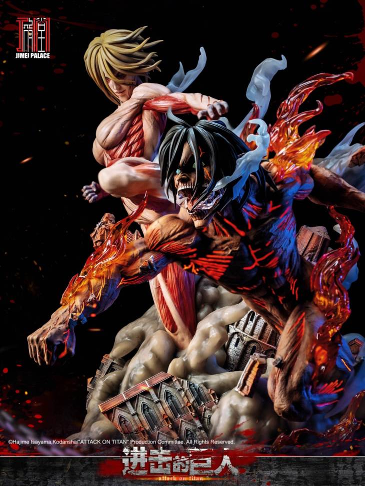 Jimei Palace - Annie vs Eren StatueCorp
