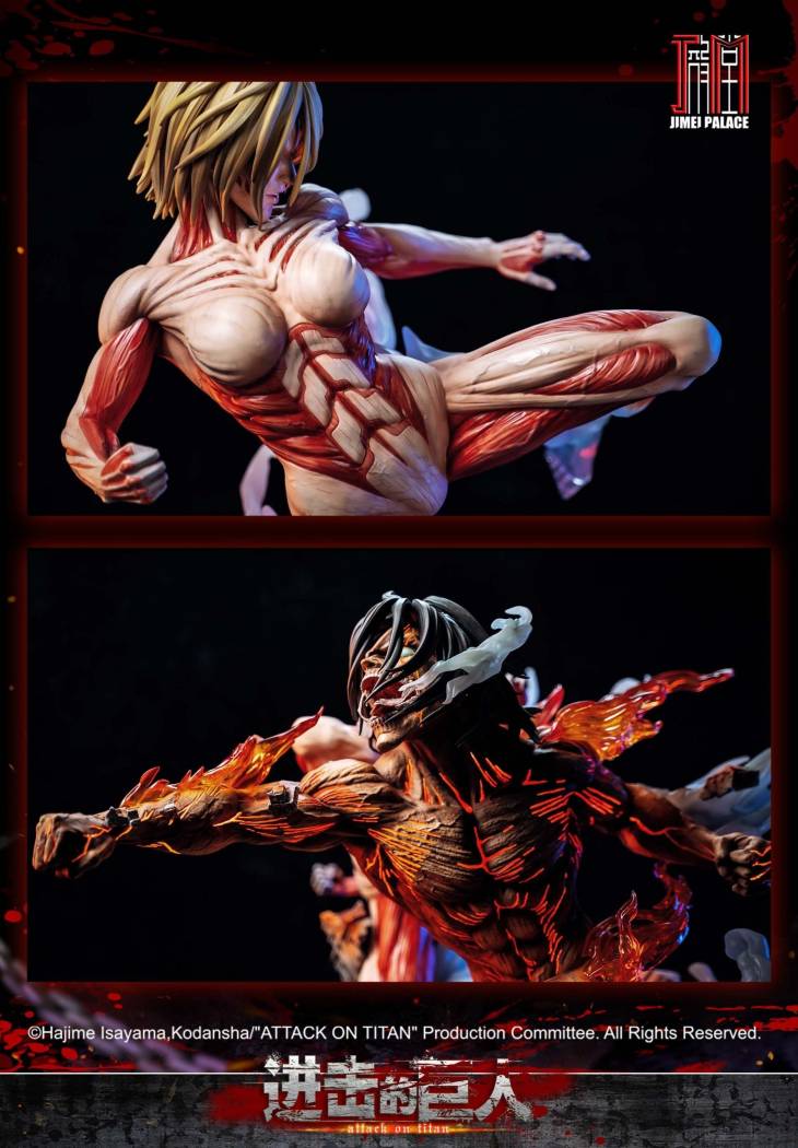 Jimei Palace - Annie vs Eren StatueCorp