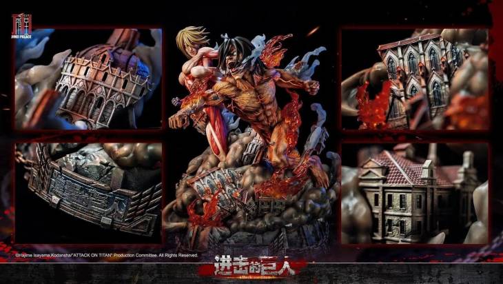 Jimei Palace - Annie vs Eren StatueCorp
