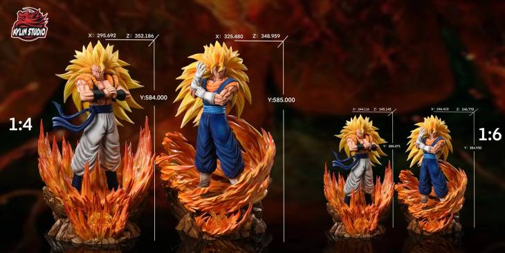 Kylin - SSJ3 Gogeta and Vegito StatueCorp