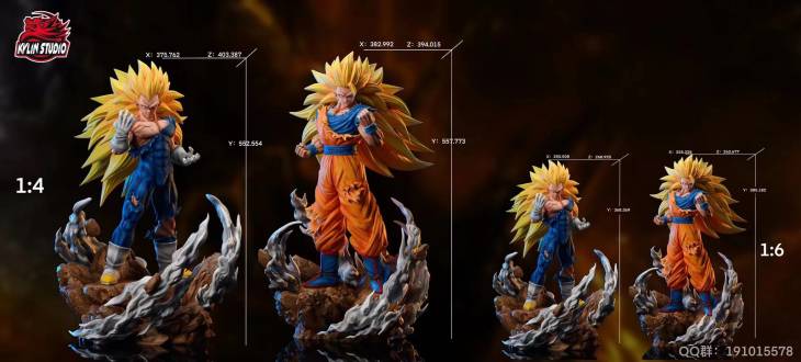 Kylin - SSJ3 Goku and Vegeta StatueCorp