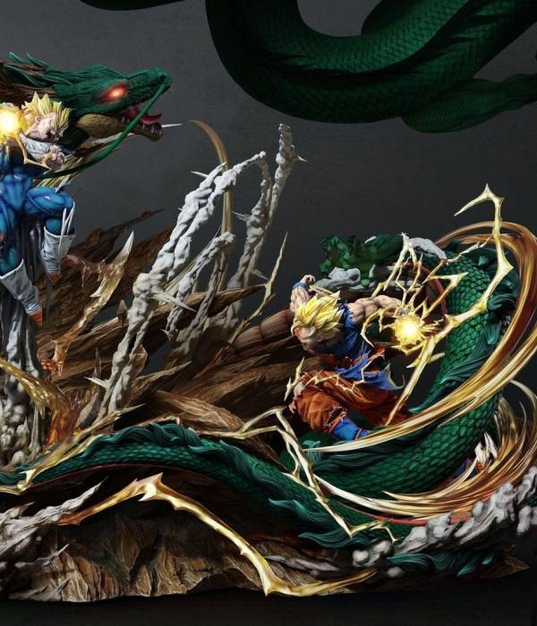 Last Sleep - SSJ Goku vs Majin Vegeta StatueCorp