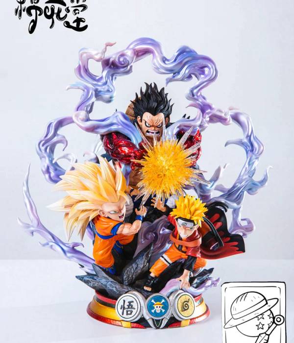 Mianhuatang - Luffy, Goku and Naruto StatueCorp