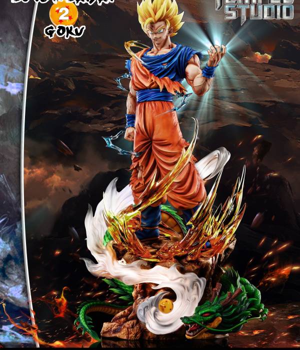 Temple - SSJ Goku and Majin Vegeta StatueCorp