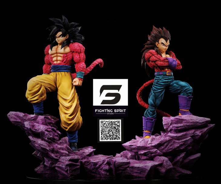 Fighting Spirit - SSJ4 Goku and Vegeta